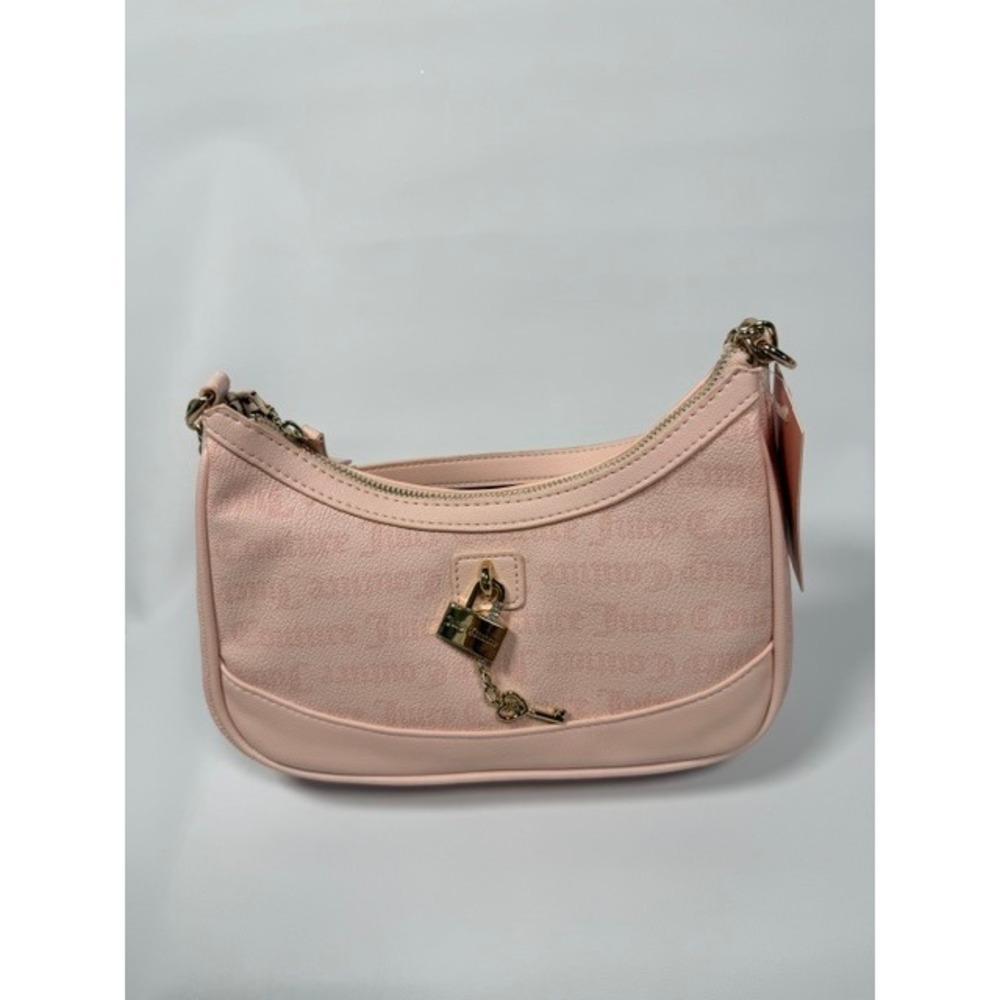 Juicy Couture Eastside Heather Shoulder Bag Gothic Dots Powder Pink NWT